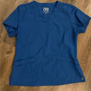 Barco One by Grey’s Anatomy scrub top for women in royal blue